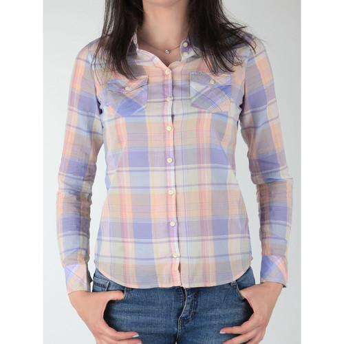 tekstylia Damskie Koszule Wrangler Koszula  Western Shirt W5045BNSF Wielokolorowy