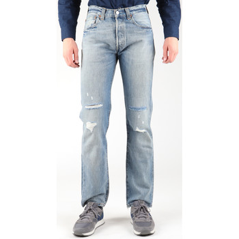 tekstylia Męskie Jeansy straight leg Levi's Jeansy Levis 501-0605 Niebieski