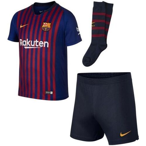 tekstylia Chłopiec Zestawy dresowe Nike FCB MINIKIT 18 Niebieski