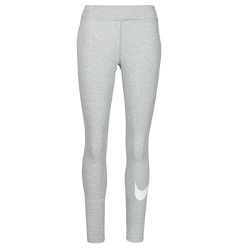 tekstylia Damskie Legginsy Nike NSESSNTL GX MR LGGNG SWSH Szary / Biały