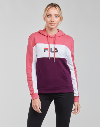 tekstylia Damskie Bluzy Fila AQILA HOODY Różowy / Biały / Fioletowy