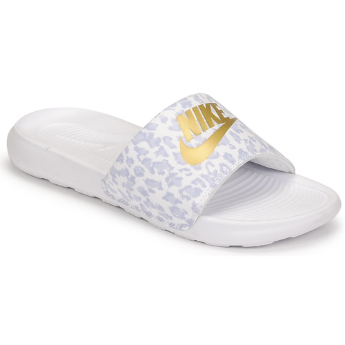 Buty Damskie klapki Nike W NIKE VICTORI ONE SLIDE PRINT Biały / Złoty