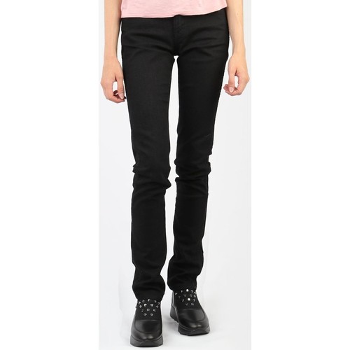 tekstylia Damskie Jeansy skinny Wrangler Molly Black Soul W251VB13H Czarny