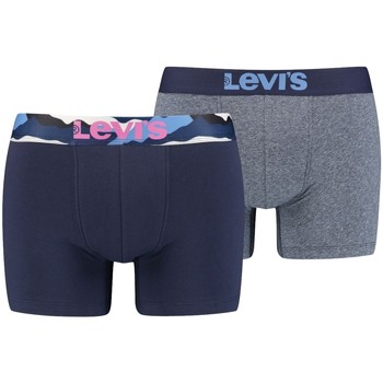 Bielizna Męskie Bokserki Levi's Boxer 2 Pairs Briefs Niebieski