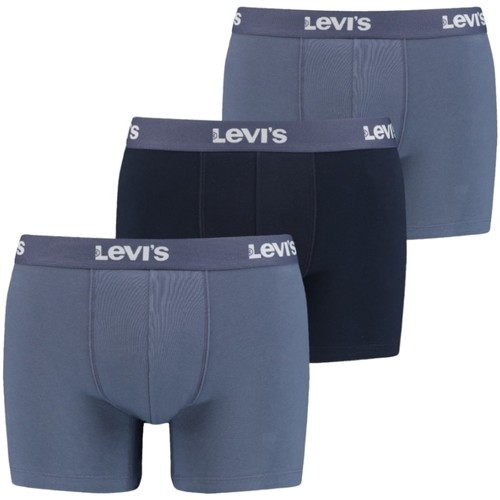 Bielizna Męskie Bokserki Levi's Boxer 3 Pairs Briefs Niebieski