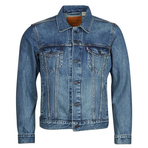 tekstylia Męskie Kurtki jeansowe Levi's THE TRUCKER JACKET Niebieski