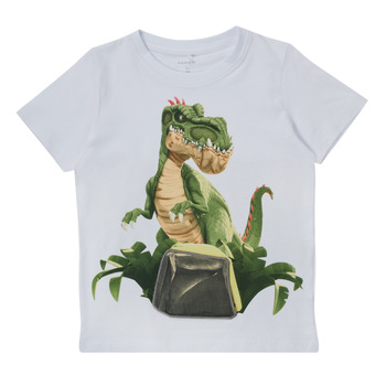 tekstylia Chłopiec T-shirty z krótkim rękawem Name it NMMGIGANTOSAURUS Biały