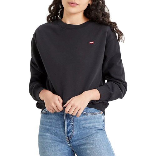 tekstylia Damskie Bluzy dresowe Levi's Standard Crew Hoodie Czarny