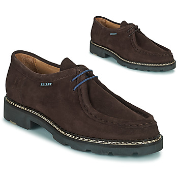 Buty Męskie Derby Pellet Macho Velours / Chocolat