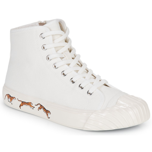 Buty Damskie Trampki wysokie Kenzo KENZOSCHOOL HIGH TOP SNEAKERS Biały