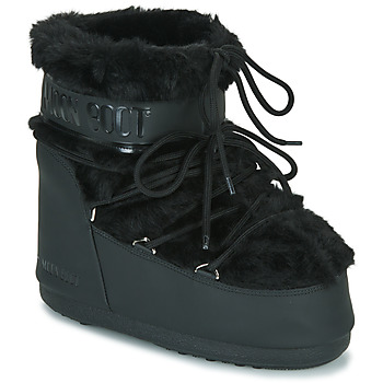 Buty Damskie Śniegowce Moon Boot Moon Boot Icon Low Faux Fur Czarny