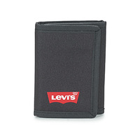 Torby Portfele Levi's BATWING TRIFOLD WALLET Czarny