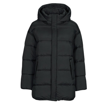 tekstylia Damskie Kurtki pikowane Superdry CODE XPD COCOON PADDED PARKA Czarny