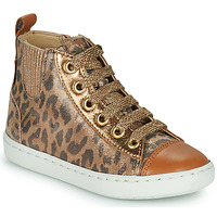 Buty Dziewczynka Trampki wysokie Shoo Pom PLAY NEW JODLACE Leopard / Złoty