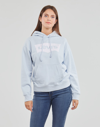 tekstylia Damskie Bluzy Levi's GRAPHIC STANDARD HOODIE Ice