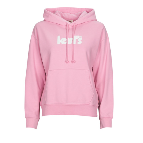 tekstylia Damskie Bluzy Levi's GRAPHIC STANDARD HOODIE Pink