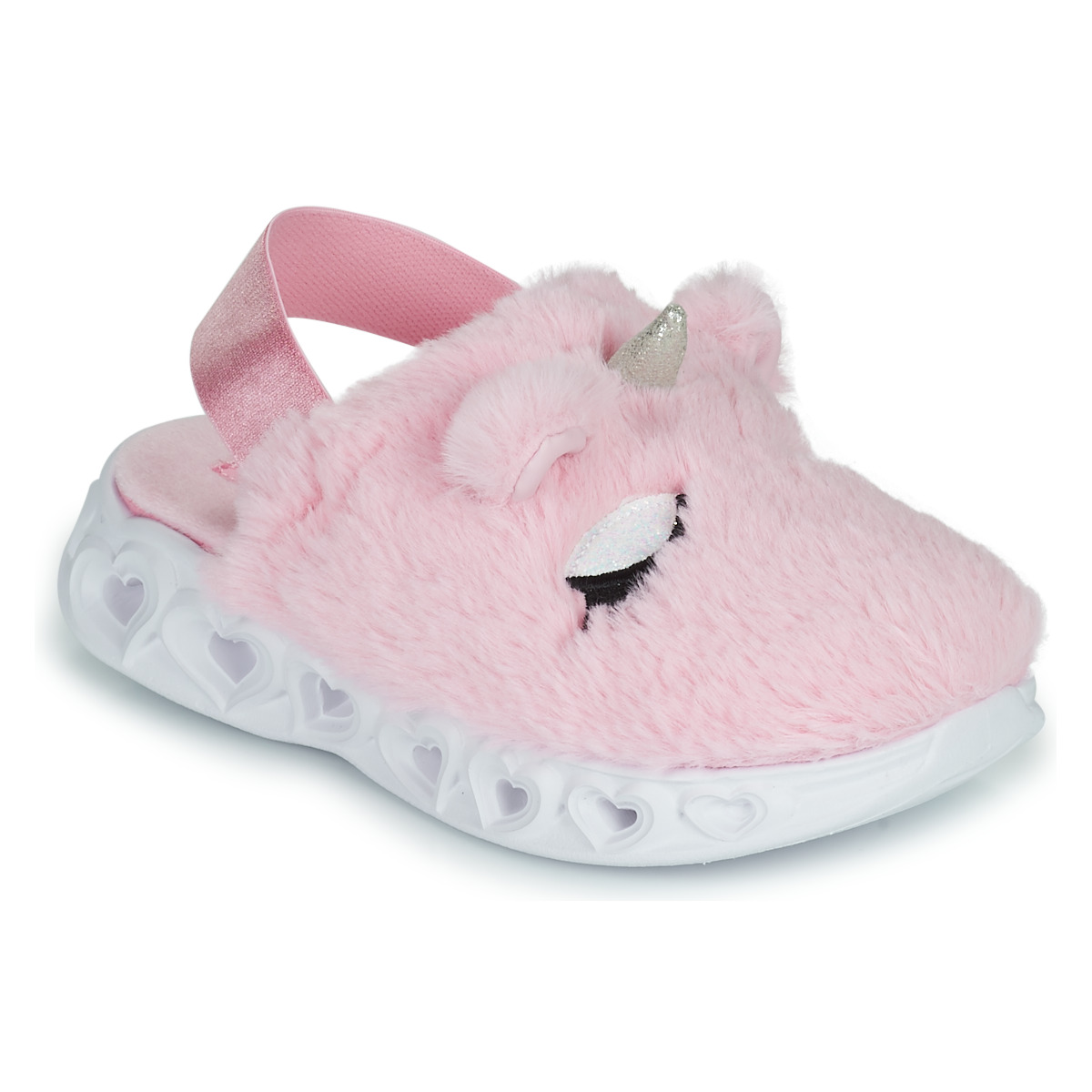 Buty Dziewczynka Obuwie domowe Skechers HEART LIGHTS SANDALS Różowy