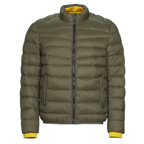 tekstylia Męskie Kurtki pikowane Scotch & Soda Short Puffer Jacket Kaki