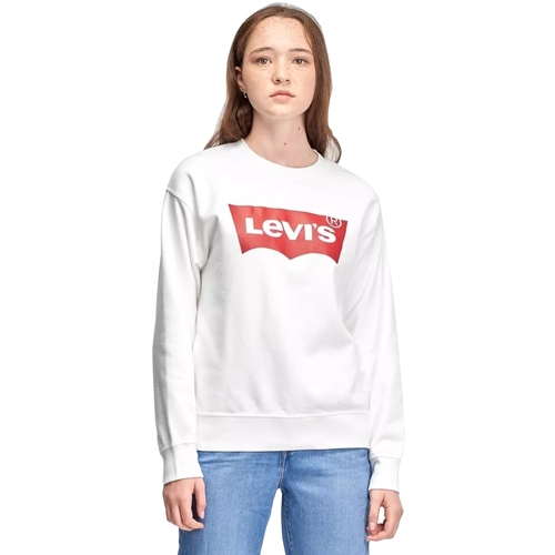 tekstylia Damskie Bluzy dresowe Levi's Graphic Standard Crew Hoodie Biały