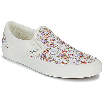 Buty Damskie Tenisówki Vans CLASSIC SLIP-ON Biały / Wielokolorowy