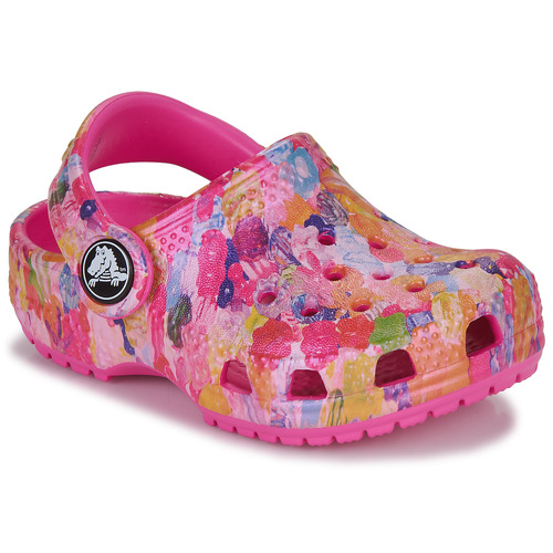 Buty Dziewczynka Chodaki Crocs Classic Hyper Real Clog T Wielokolorowy