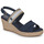 Buty Damskie Sandały Tommy Hilfiger GOLDEN WEBBING MID WEDGE Marine