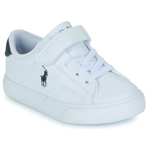 Buty Dziecko Trampki niskie Polo Ralph Lauren THERON V PS Biały / Marine