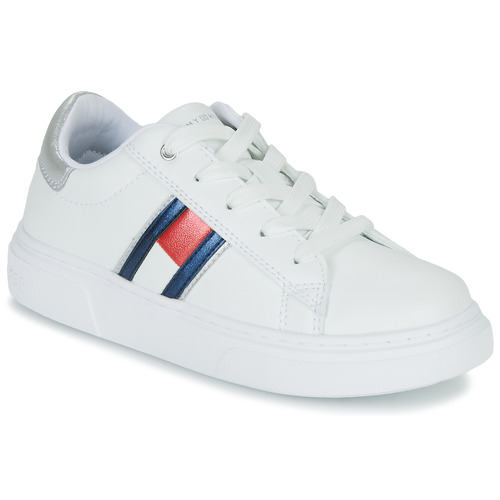 Buty Dziewczynka Trampki niskie Tommy Hilfiger KRYSTAL Biały