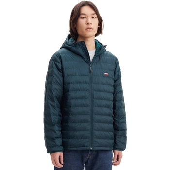 tekstylia Męskie Kurtki ocieplane Levi's Presidio Packable Hooded Jacket Zielony