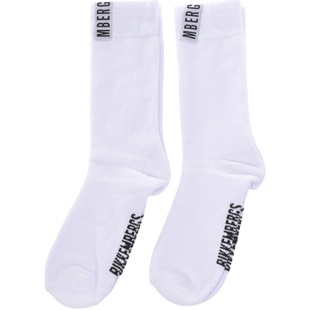 Bielizna Męskie Skarpetki wysokie Bikkembergs BK007-WHITE Biały