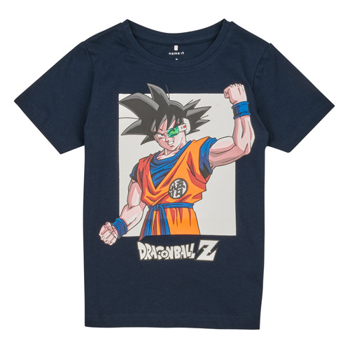 tekstylia Chłopiec T-shirty z krótkim rękawem Name it NKMJAVIS DRAGONBALL SS TOP  VDE Marine