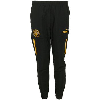 tekstylia Męskie Spodnie Puma MCFC Prematch Woven Pants Czarny