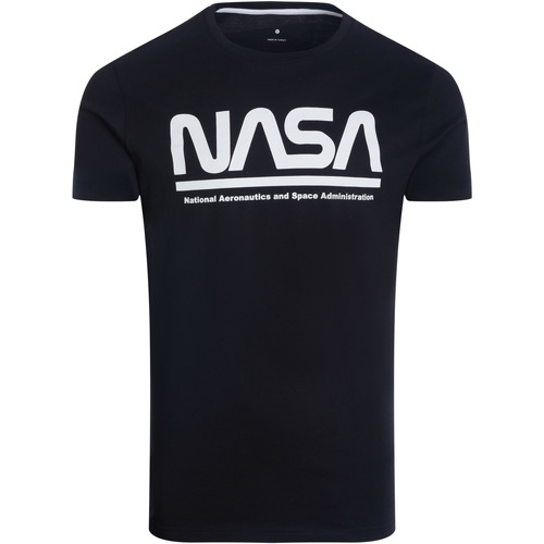 tekstylia Męskie T-shirty z krótkim rękawem Nasa  Czarny