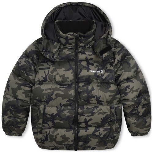 tekstylia Chłopiec Kurtki pikowane Timberland T26595-655-J Camouflage