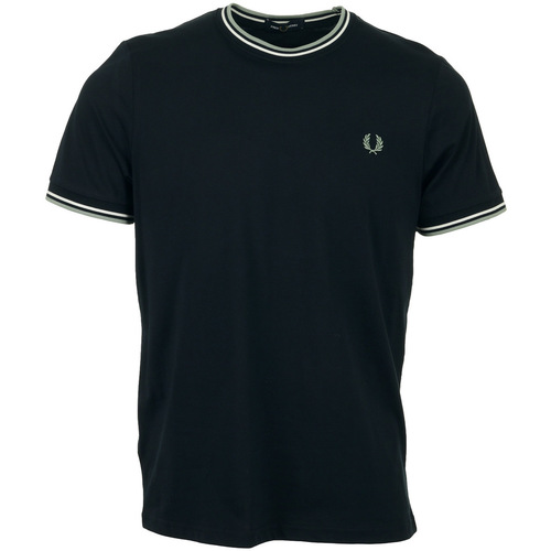 tekstylia Męskie T-shirty z krótkim rękawem Fred Perry Twin Tipped T-Shirt Niebieski