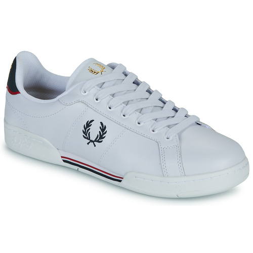 Buty Męskie Trampki niskie Fred Perry B722 LEATHER Biały