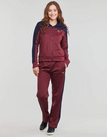 tekstylia Damskie Spodnie dresowe Lacoste XF1651-LGI Bordeaux / Marine