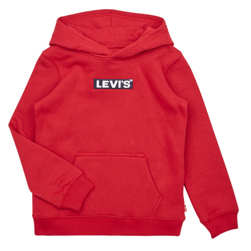 tekstylia Chłopiec Bluzy Levi's LVN BOXTAB PULLOVER HOODIE Czerwony