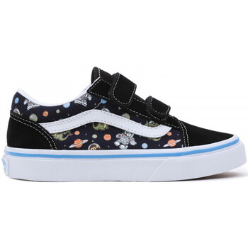 Buty Dziecko Buty skate Vans Old skool v glow cosmic zoo Czarny