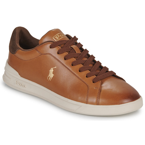 Buty Męskie Trampki niskie Polo Ralph Lauren HERITAGE COURT Cognac