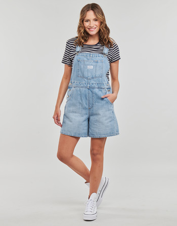 tekstylia Damskie Kombinezony / Ogrodniczki Levi's VINTAGE SHORTALL Niebieski