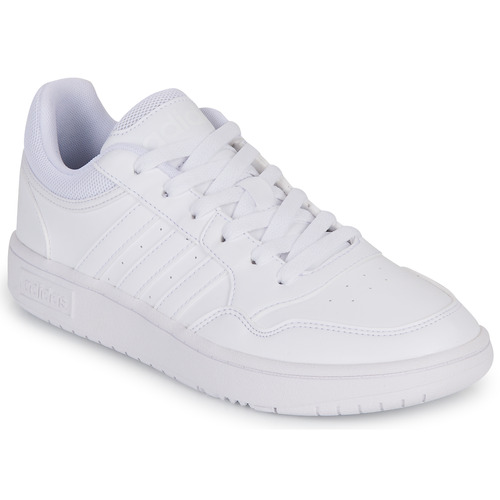 Buty Dziecko Trampki niskie Adidas Sportswear HOOPS 3.0 K Biały