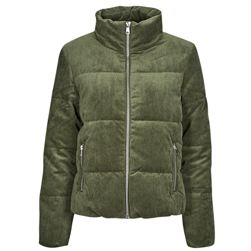 tekstylia Damskie Kurtki pikowane JDY JDYNEWLEXA PADDED CORDUR JACKET OTW NEW Zielony