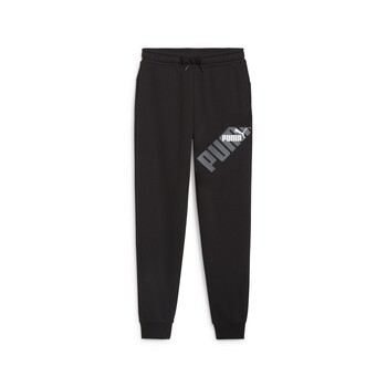 tekstylia Chłopiec Spodnie dresowe Puma PUMA POWER GRAPHIC SWEATPANTS TR CL B Czarny