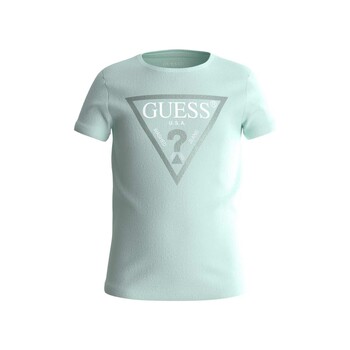 tekstylia Dziewczynka T-shirty z krótkim rękawem Guess SHIRT CORE Niebieski