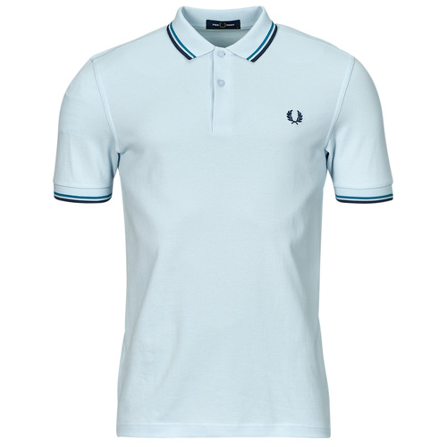 tekstylia Męskie Koszulki polo z krótkim rękawem Fred Perry TWIN TIPPED FRED PERRY SHIRT Niebieski / Marine