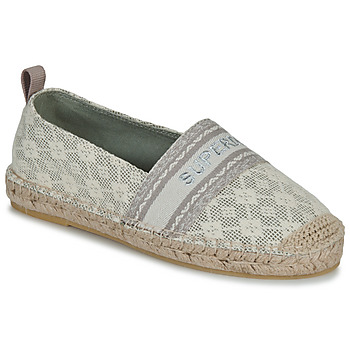 Buty Damskie Espadryle Superdry Canvas Espadrille Overlay Shoe Beżowy