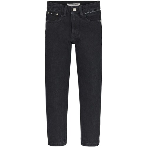 tekstylia Chłopiec Jeansy straight leg Calvin Klein Jeans IB0IB01710 Czarny