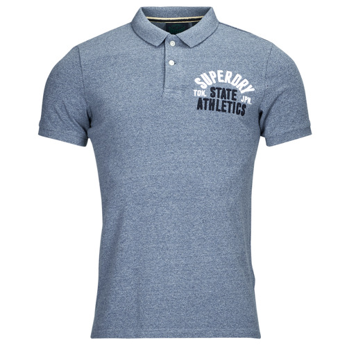 tekstylia Męskie Koszulki polo z krótkim rękawem Superdry VINTAGE SUPERSTATE POLO Niebieski