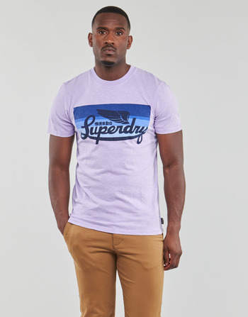 Superdry CALI STRIPED LOGO T SHIRT